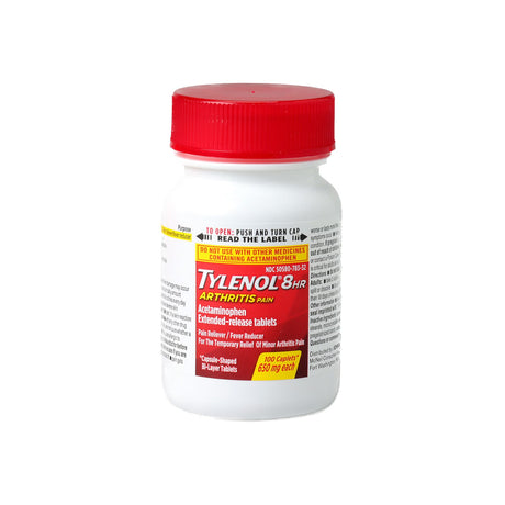 Tylenol 8 HR Arthritis Pain Extended Release Caplets, 650 mg, Acetaminophen