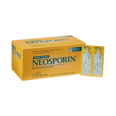 Neosporin Original, First Aid Antibiotic Ointment, Bacitracin Neomycin Polymyxin B, 0.9 g Individual Packet - 510425700 - LL Medico