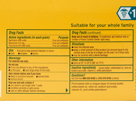 Neosporin Original, First Aid Antibiotic Ointment, Bacitracin Neomycin Polymyxin B, 0.9 g Individual Packet - 510425700 - LL Medico
