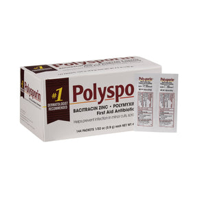 Polysporin First Aid Antibiotic Ointment, Bacitracin - Polymyxin B, 0.9 g Individual Packet - 512381300 - LL Medico