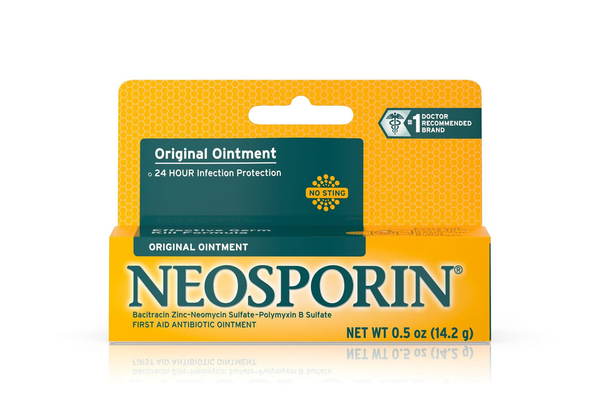 Neosporin Original, First Aid Antibiotic Ointment, 0.5 oz Tube - 512382100-Single - LL Medico
