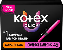 U By Kotex Click Compact Tampons, Super Plus Absorbency, Unscented