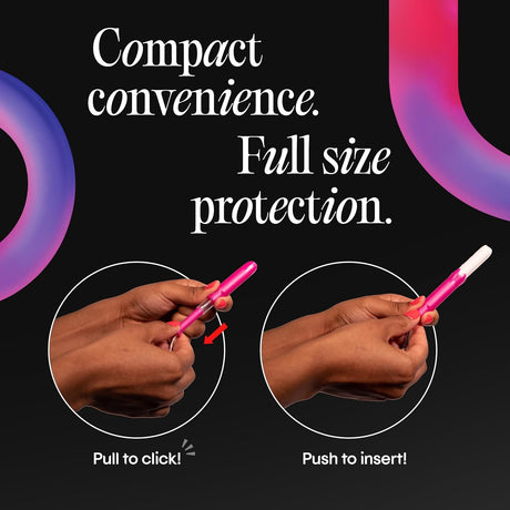 U By Kotex Click Compact Tampons, Super Plus Absorbency, Unscented