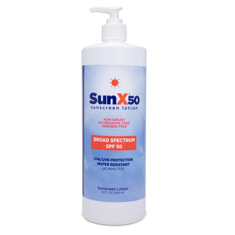 SunX50 Sunscreen Lotion, Broad Spectrum SPF 50, 32 oz Bottle