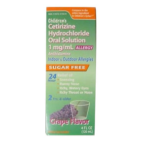 Taro Children's Cetirizine Oral Solution, 1 mg/mL, Antihistamine, 4 oz - 51672210208 - LL Medico