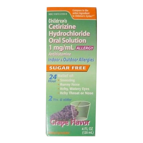Taro Children's Cetirizine Oral Solution, 1 mg/mL, Antihistamine, 4 oz - 51672210208 - LL Medico