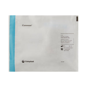 Coloplast Conveen Contour Urinary Leg Bag: Anti-Reflux Valve, Polyethylene/Flocked, 600mL