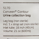 Coloplast Conveen Contour Leg Bag, 600 mL