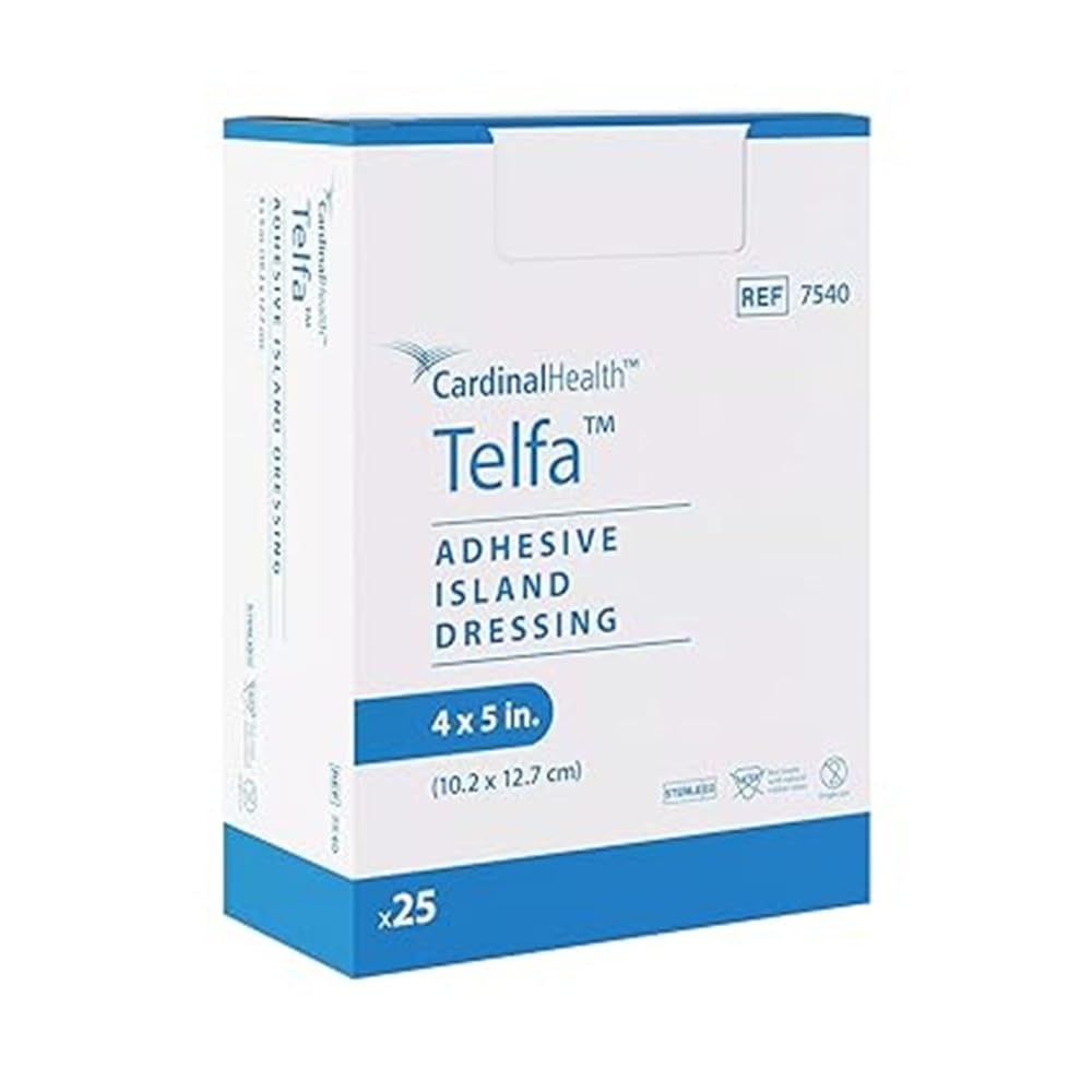 Telfa White Adhesive Dressing, 4 x 5 Inch