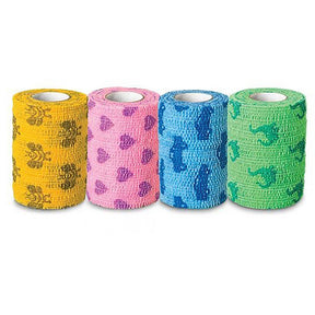 CoFlex NL Cohesive Bandage, Self-Adherent Closure, Kid Design Assorted Print, Elastic, Nonsterile, 2" x 5 yd - 5200KP-036 - LL Medico