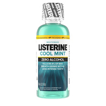 Listerine Cool Mint Mouthwash, Alcohol Free, Mild Mint, 3.2 oz - 524283000 - LL Medico