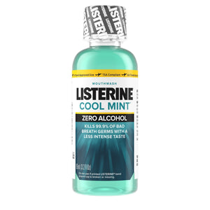 Listerine Cool Mint Mouthwash, Alcohol Free, Mild Mint, 3.2 oz - 524283000 - LL Medico