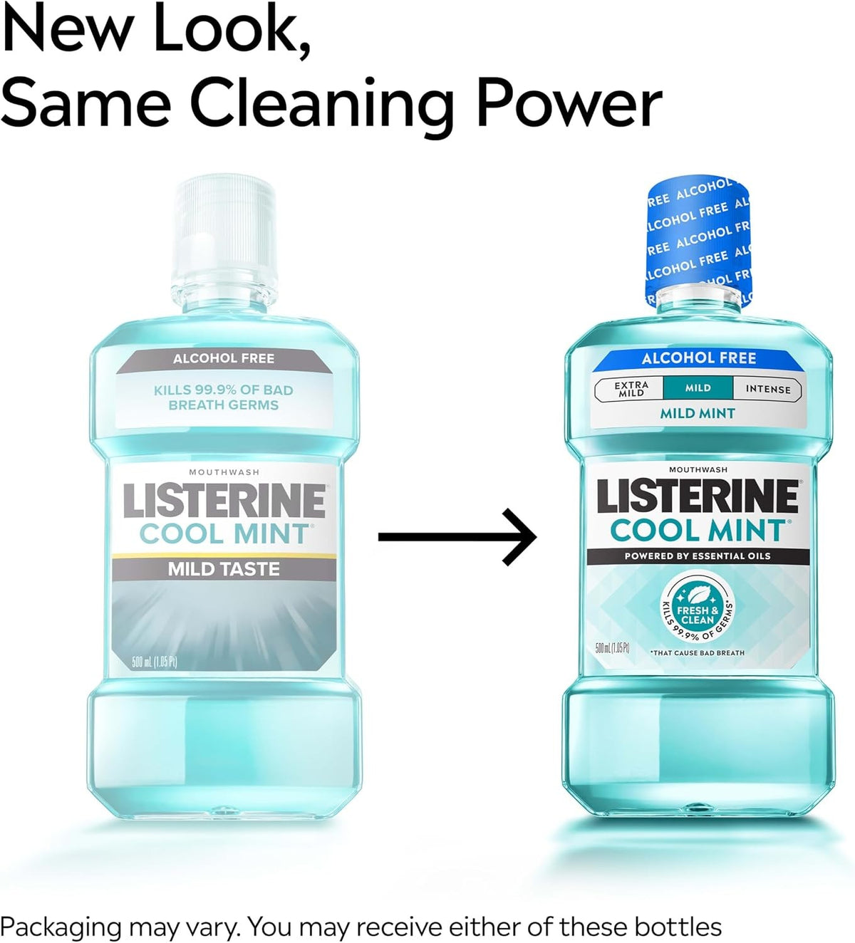Listerine Cool Mint Mouthwash, Alcohol Free, Mild Mint - 524283000 - LL Medico