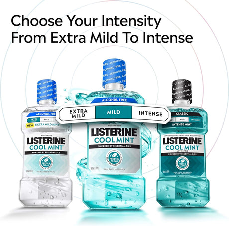Listerine Cool Mint Mouthwash, Alcohol Free, Mild Mint - 524283000 - LL Medico
