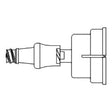 Pneupac PEEP-Keep Dual-Axis Swivel Adapter