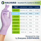 Halyard Lavender Nitrile Exam Gloves, Powder-Free