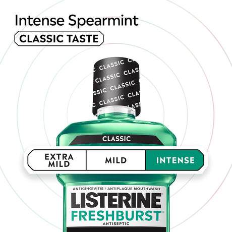 Listerine Freshburst Antiseptic Mouthwash, Spearmint, 500 mL
