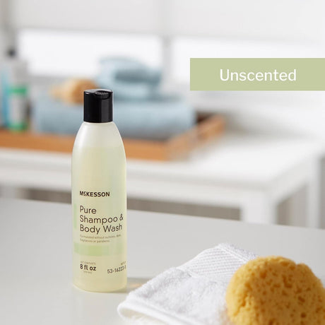 McKesson Pure Shampoo & Body Wash, Unscented, 8 fl oz