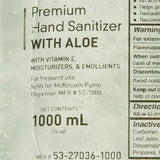 McKesson Premium Hand Sanitizer Gel with Aloe, 1000 mL