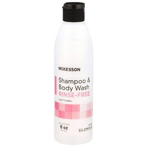 McKesson Shampoo & Body Wash, Rinse-Free, Light Floral, 8 oz