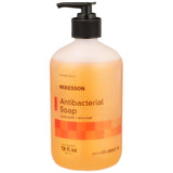 McKesson Antibacterial Soap Liquid with Pump, Clean Scent, 18 fl oz