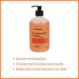 McKesson Antibacterial Soap Liquid with Pump, Clean Scent, 18 fl oz