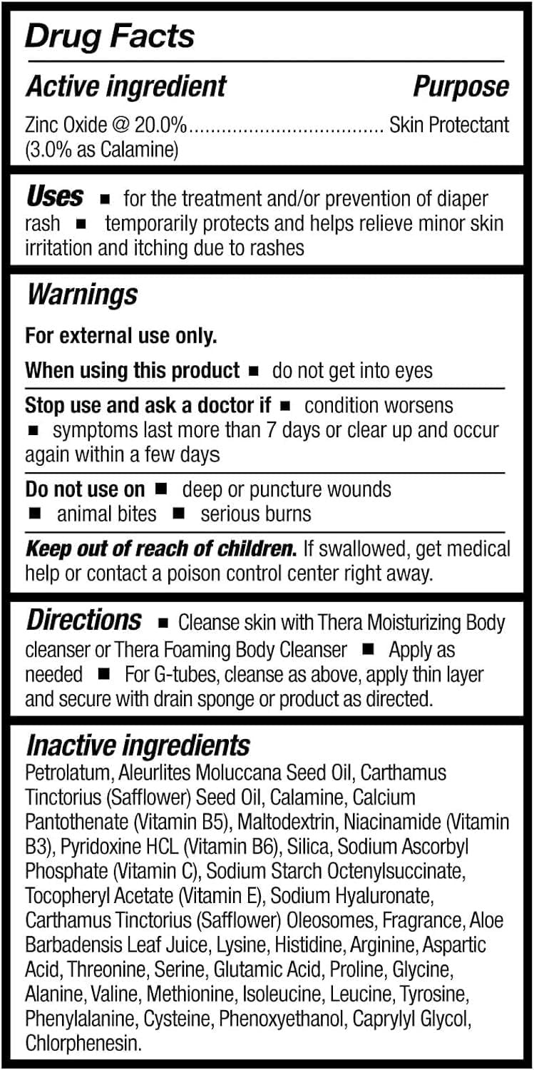 Thera Calazinc Body Shield Cream, 4 fl oz