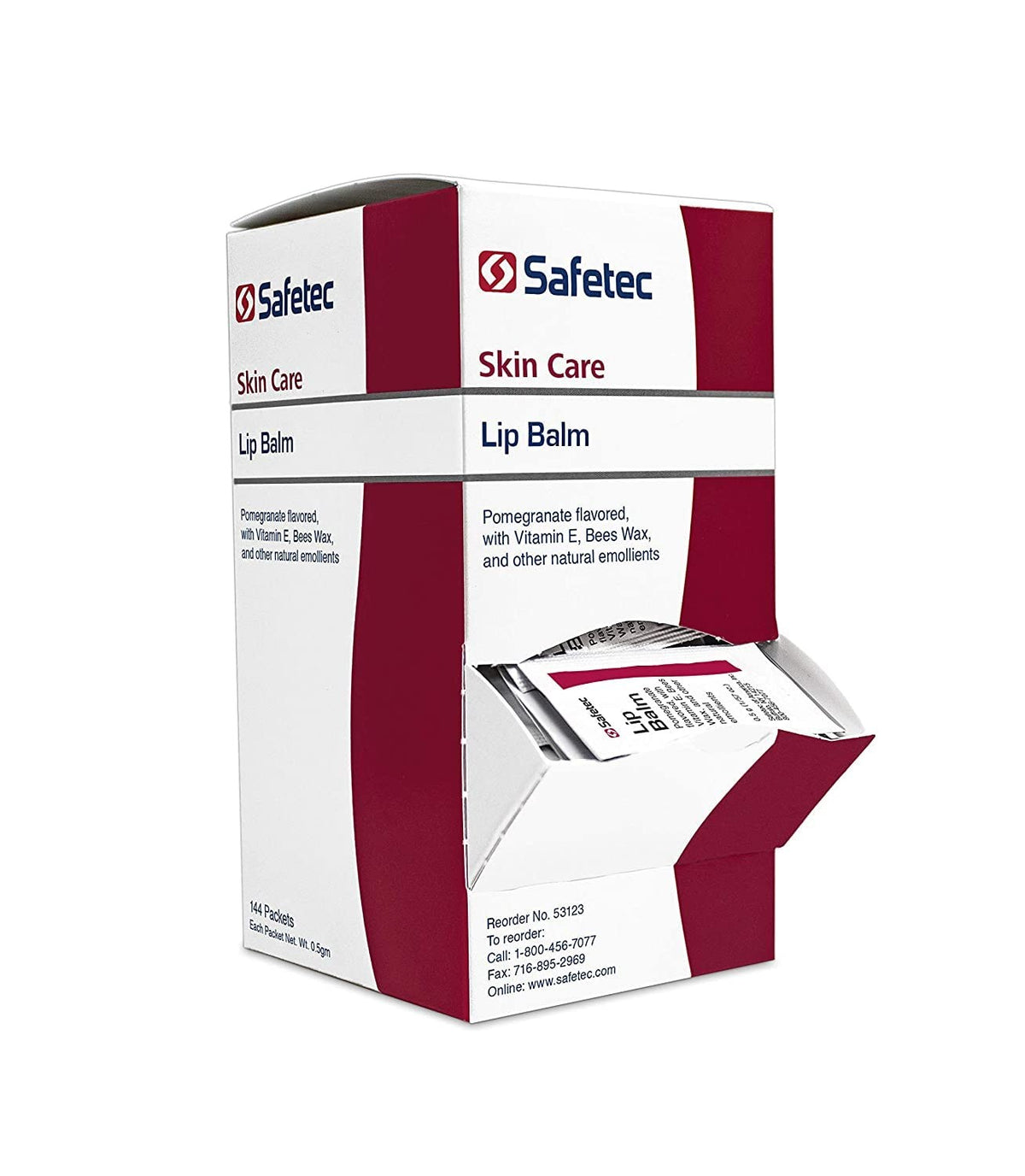 Safetec Lip Balm, Pomegranate, 0.5 g