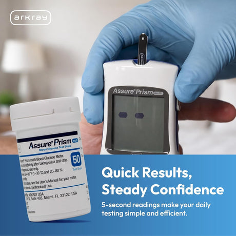 Arkray Assure Prism Multi Blood Glucose Test Strips, 50 Count
