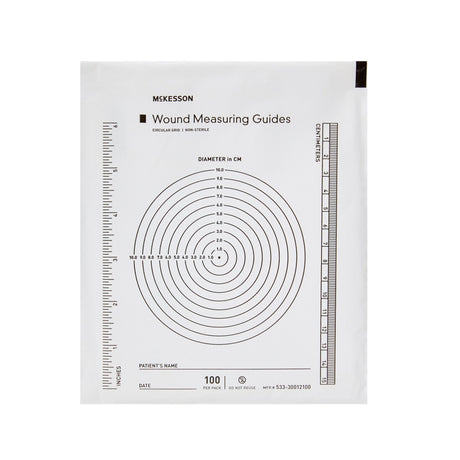 McKesson Wound Measuring Guide Circular Grid, Non-Sterile - 533-30012100 - LL Medico