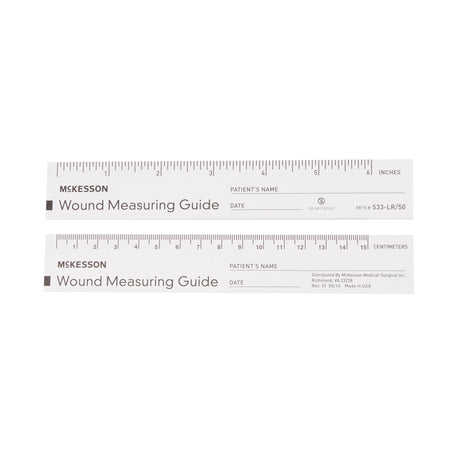 McKesson Wound Measuring Guide Paper Non-Sterile, 6" - 533-LR/50 - LL Medico