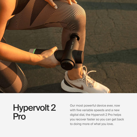 Hyperice Hypervolt 2 Pro Handheld Percussion Massage Gun, 2.5" x 8" x 10.4"