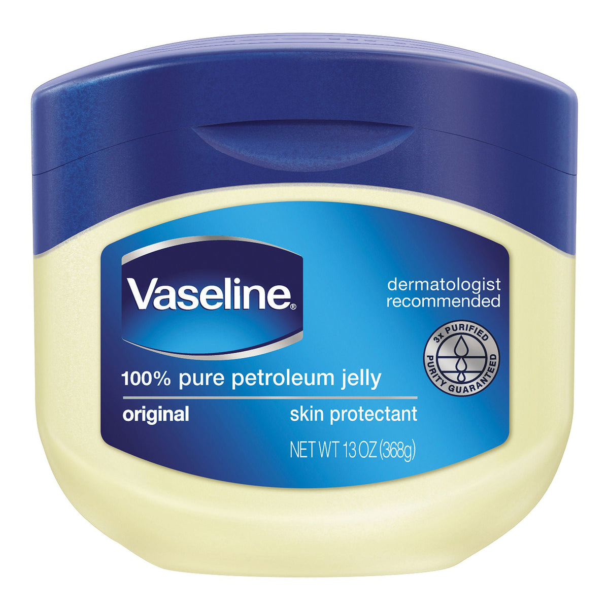 Vaseline Petroleum Jelly, White Petrolatum, Jar, NonSterile - 13 oz - LL Medico