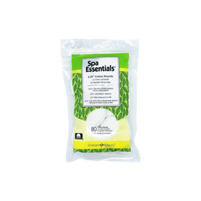 Spa Essentials Cotton Rounds, NonSterile, 2.25" Diameter, White, Cotton / Polyester - 55493 - LL Medico