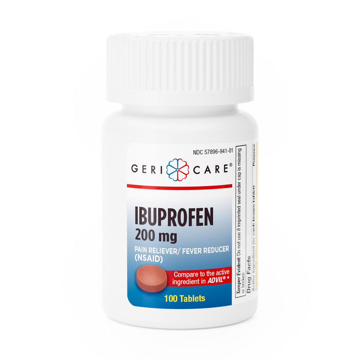 Geri-Care Ibuprofen Pain Relief, 200 mg, Tablet - 100 count - LL Medico