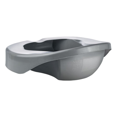 Pontoon Bedpan McKesson Graphite 2 Quart / 1893 Ml