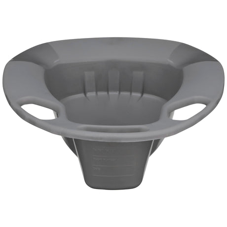 Stackable Bedpan McKesson Graphite 2 Quart / 1893 Ml