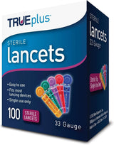 Trividia Health TRUEplus Sterile Lancets, 33 Gauge