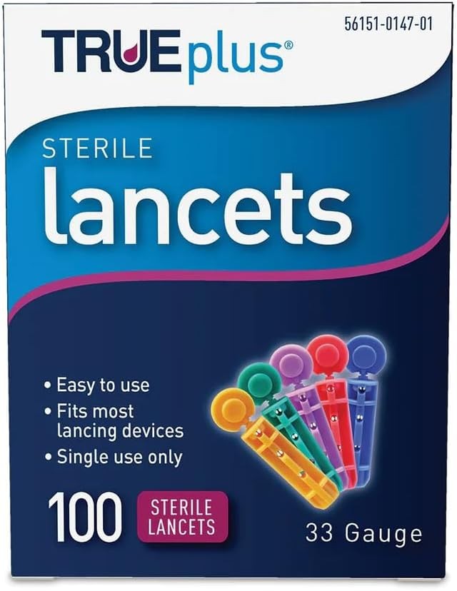 Trividia Health TRUEplus Sterile Lancets, 33 Gauge