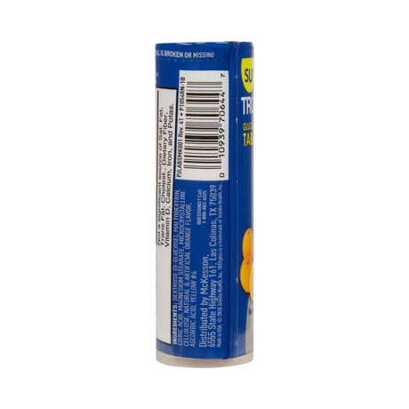 sunmark TRUEplus Orange Glucose Supplement, Chewable Tablet, 4 g, Dextrose