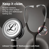3M Littmann Classic III Stethoscope, Black, 27"