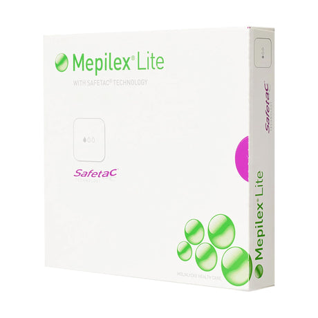 Molnlycke Mepilex Lite Thin Foam Dressing, Without Border, Sterile, Square - 284190 - LL Medico