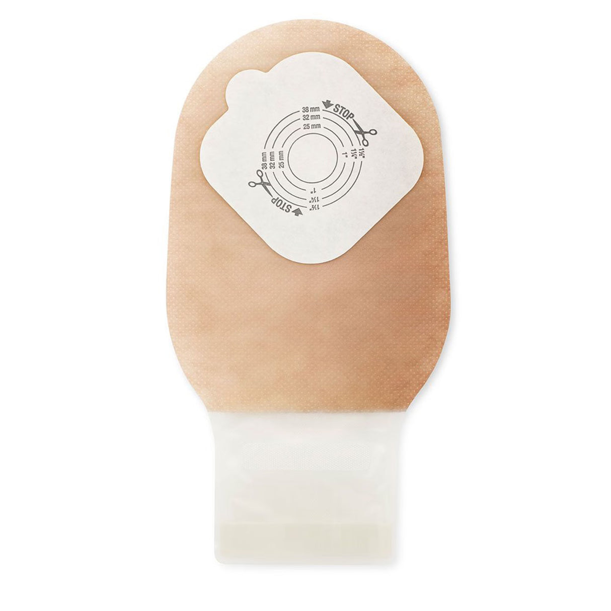 Pouchkins One-Piece Pediatric Ostomy Pouch, Drainable, Cut-to-Fit up to 38mm, 6 1/2" Length, Box of 10 - 3796 - LL Medico