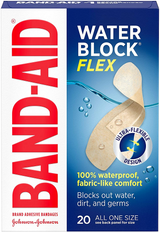 Band-Aid Water Block Flex Adhesive Bandages, 7/8 x 2-3/4 Inch