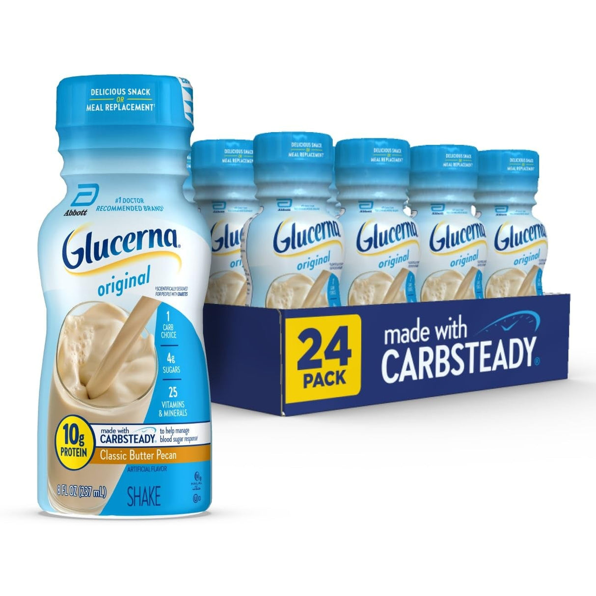Glucerna Original Nutritional Shake, Butter Pecan, 8 oz