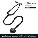 3M Littmann Classic III Monitoring Stethoscope, Black Edition, 27" Tube