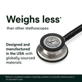 3M Littmann Classic III Monitoring Stethoscope, Black Edition, 27" Tube