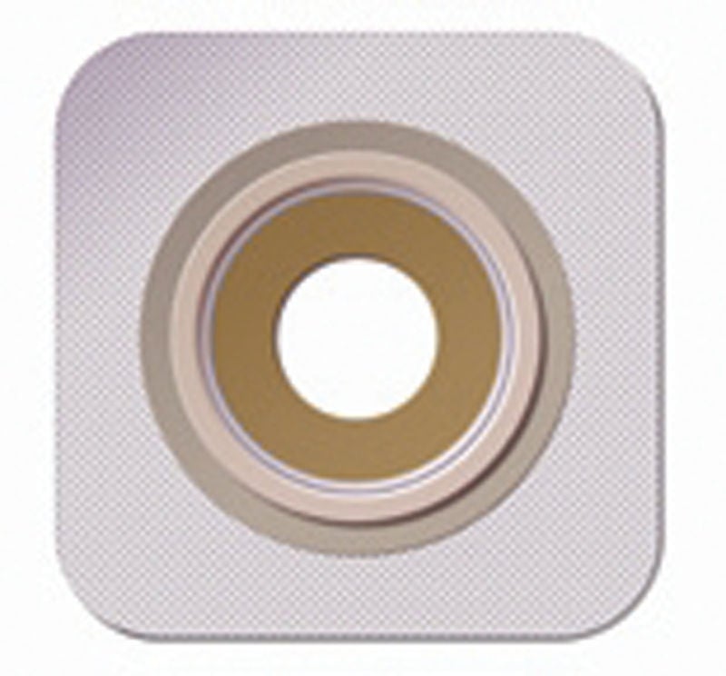 ConvaTec Sur-Fit Natura Durahesive Moldable Skin Barrier, Flat, 57 mm Flange, 1.25-1.75" Opening, Box of 10 - 411804 - LL Medico