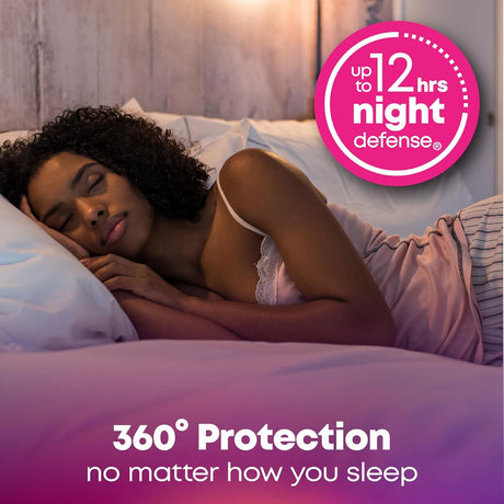 U by Kotex Balance Overnight Ultra Thin Pads with Wings, Unscented