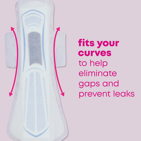 U by Kotex Balance Overnight Ultra Thin Pads with Wings, Unscented
